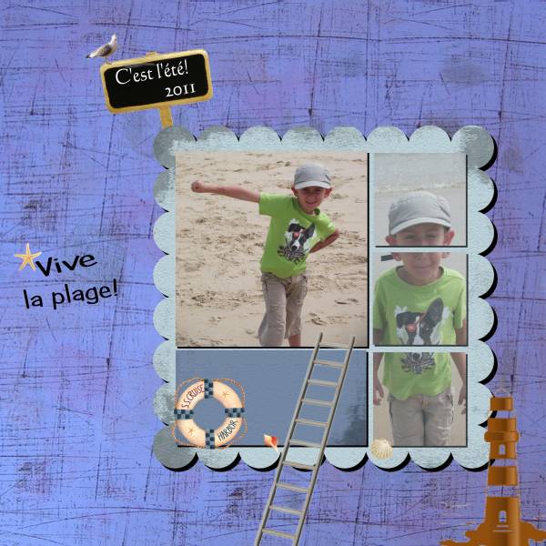 Mon loulou à la plage