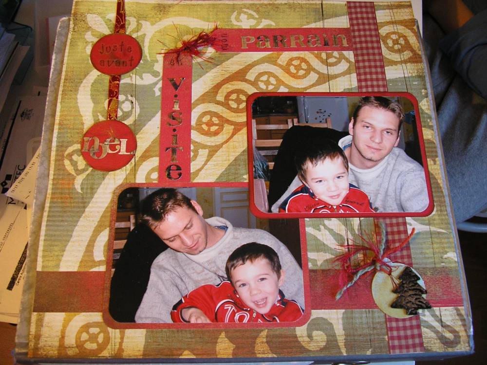 mon parrain en visite juste avant noël