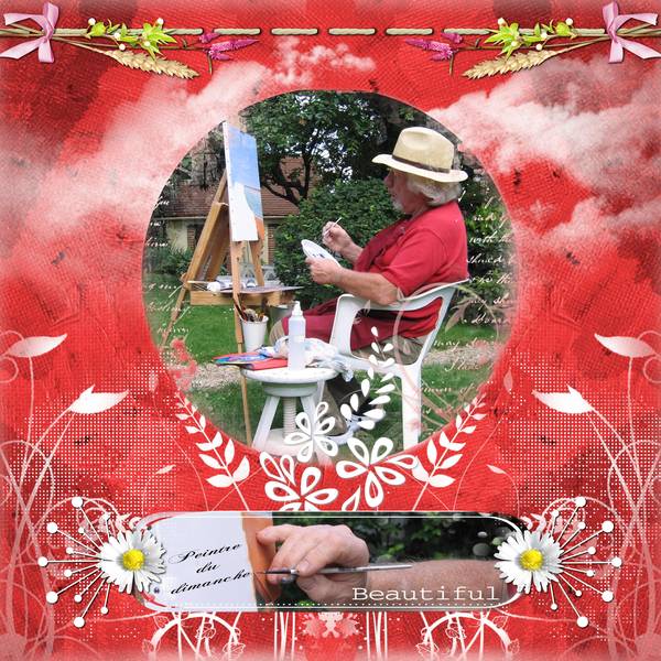 Mon peintre du dimanche la tête dans les nuages