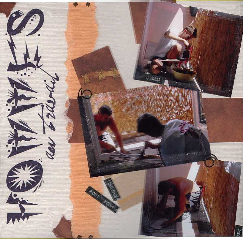 Mon père et mon frère au travail