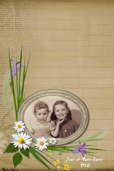 Mon petit frère et moi en 1950