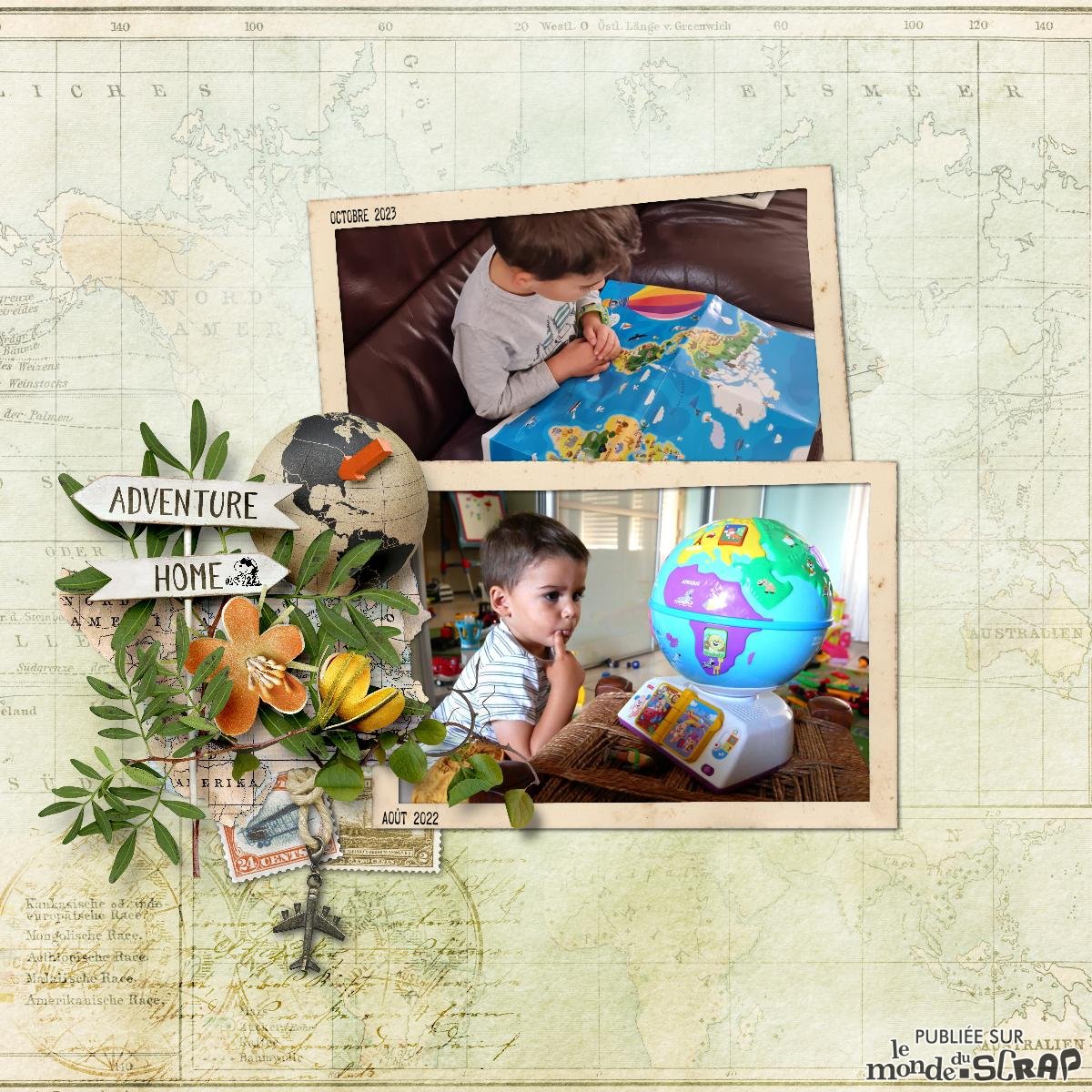 Mon petit gars découvre le monde