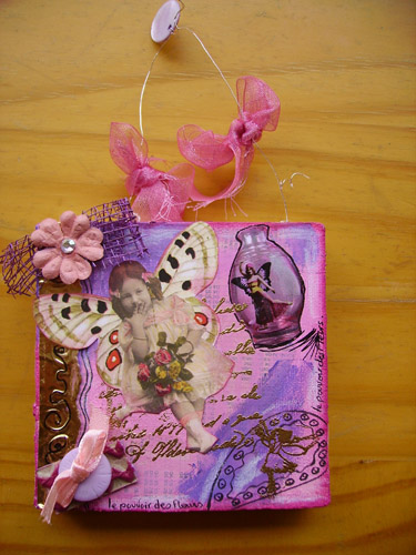 mon premier canvas en mixed média