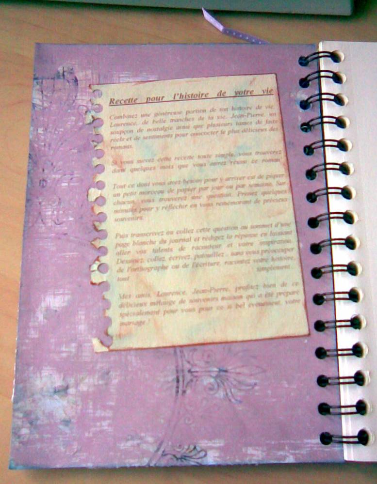 Mon premier journal jar interieur