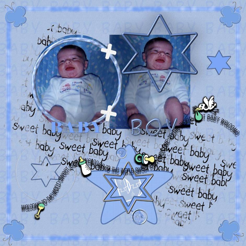 mon p'tit bout'chou  à 2 mois