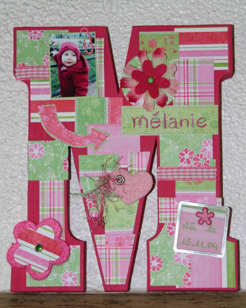 Monogramme pour Mélanie