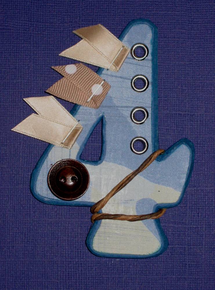 Monogramme "4" pour un garçon