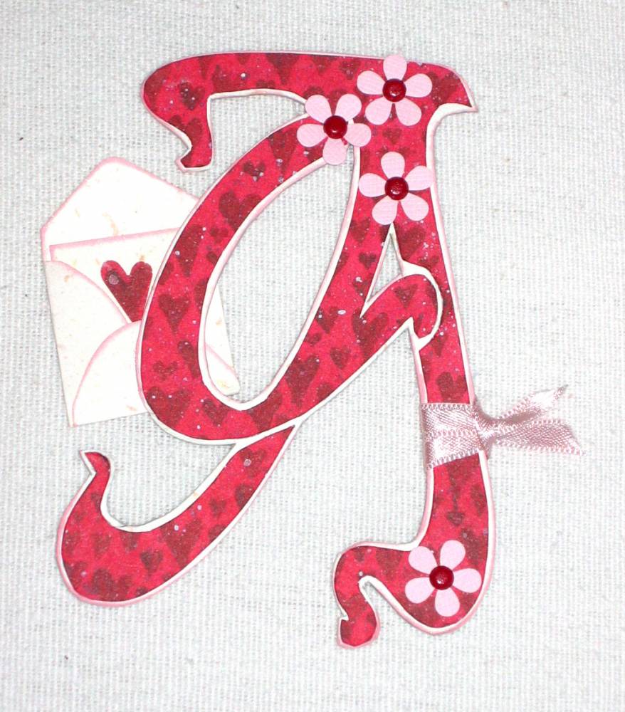 Monogramme &quot;A&quot; pour &quot;Amour&quot;