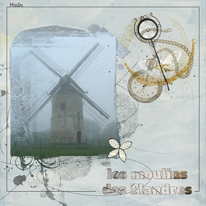 moulin dans la brume