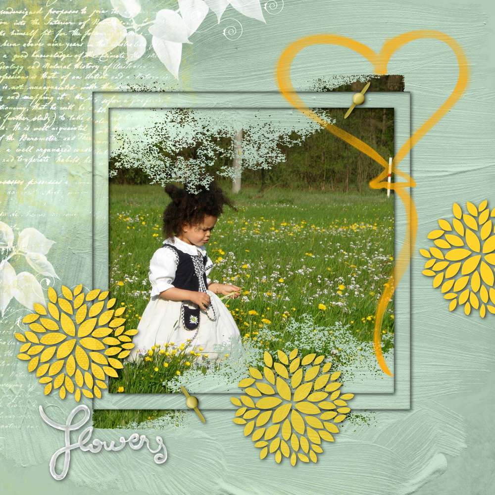 N°1 kit Mademoiselle FLEUR nouveau Kit STUDIO SCRAP