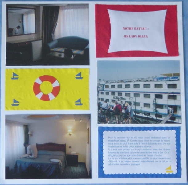 Notre bateau de croisière sur le Nil