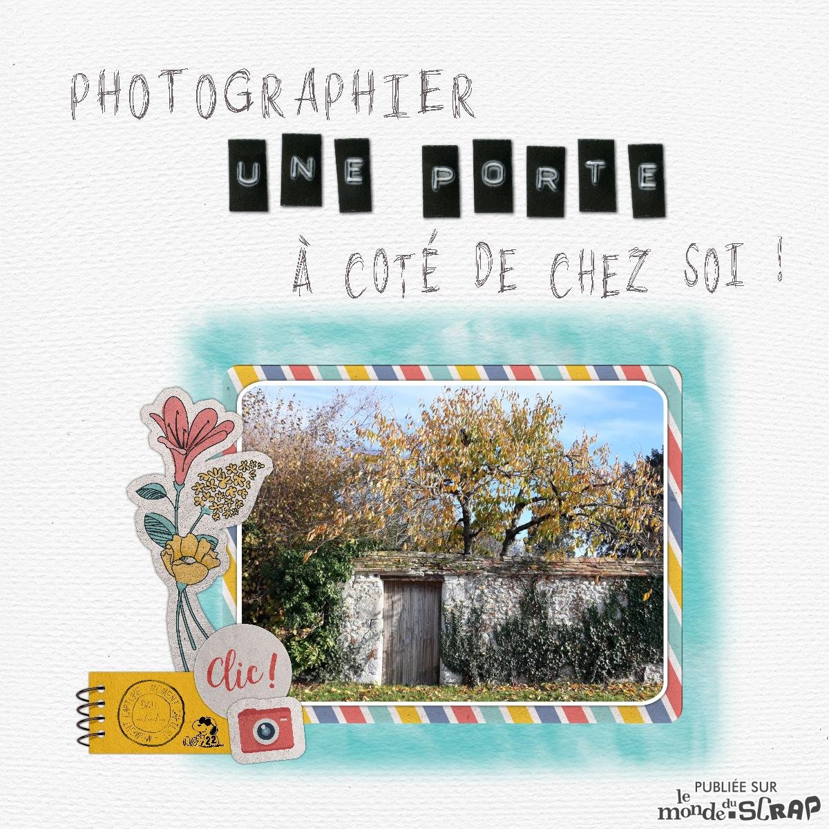 Nouveau challenge prise de vue