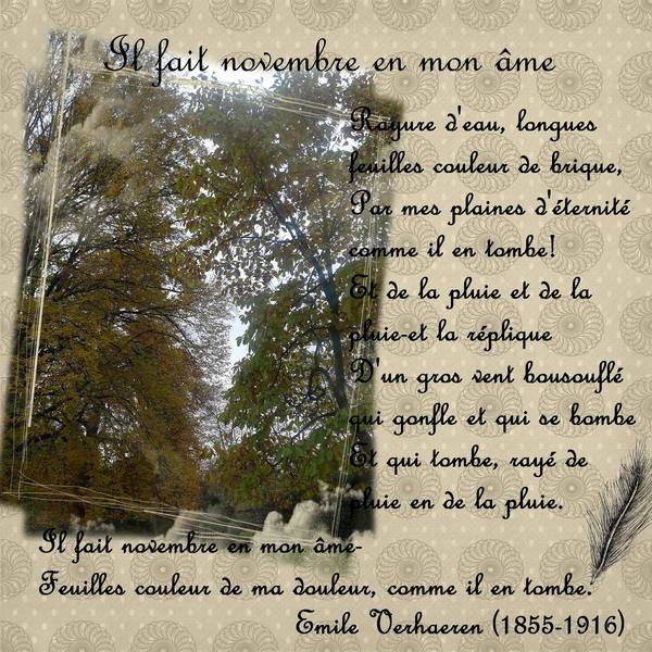 Novembre poême