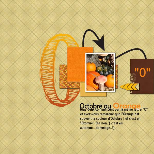 O comme octobre ou Orange
