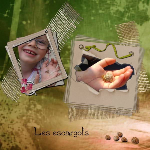 Océanne aime les escargots