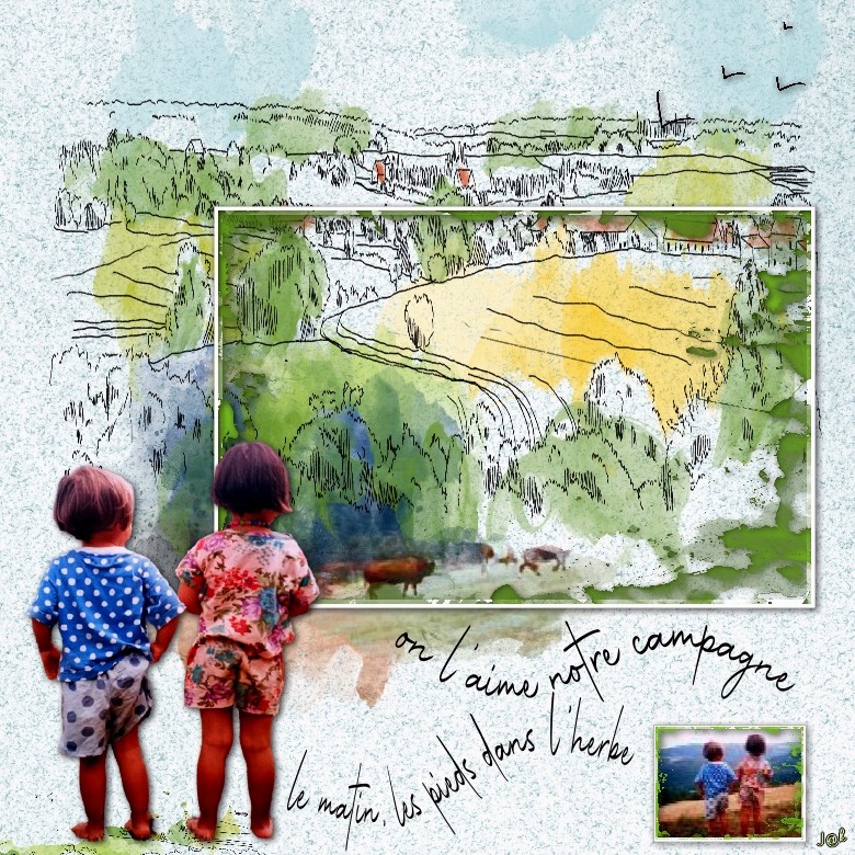 on l aime notre campagne les pieds dans l'herbe