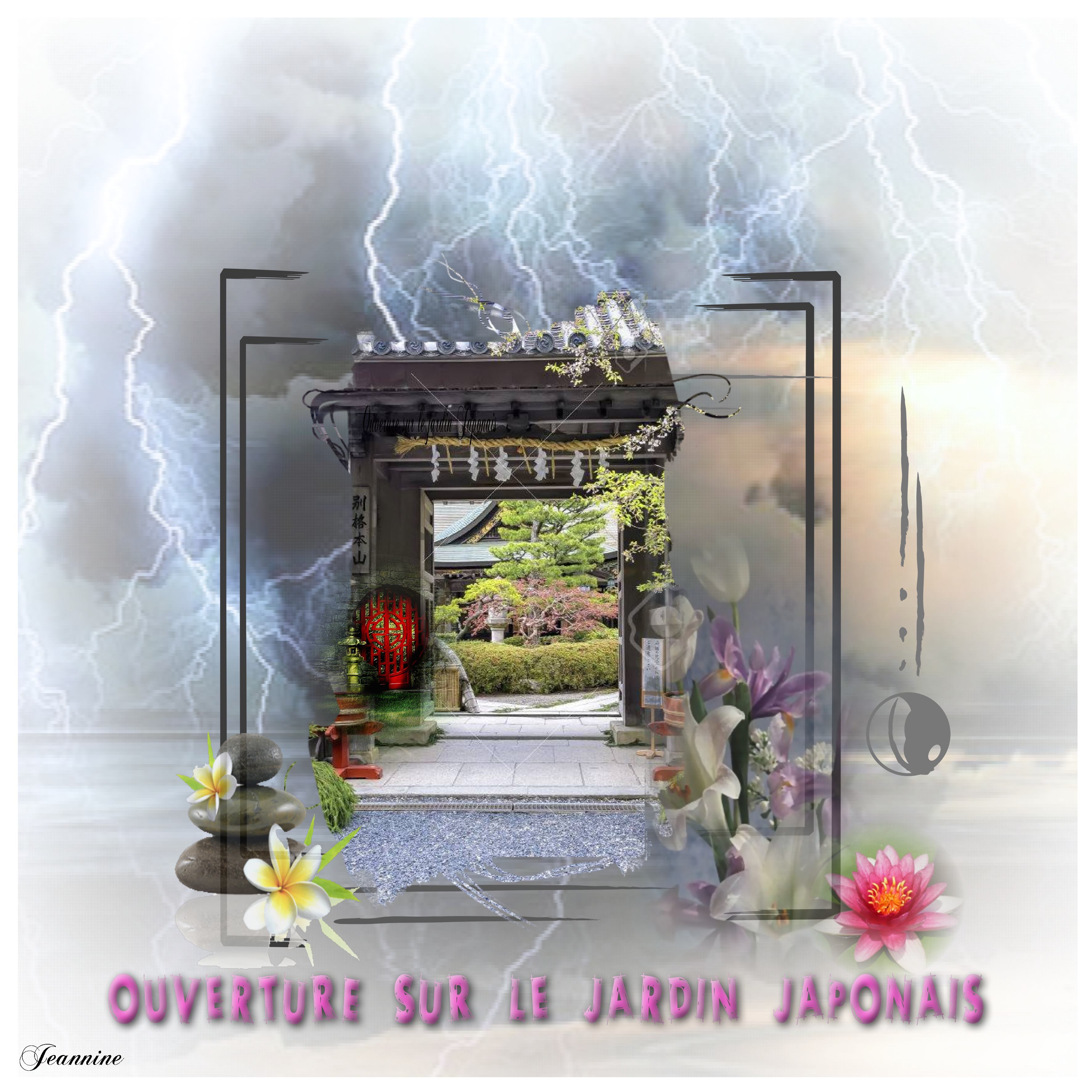Ouverture sur le jardin Japonais  Jeannine