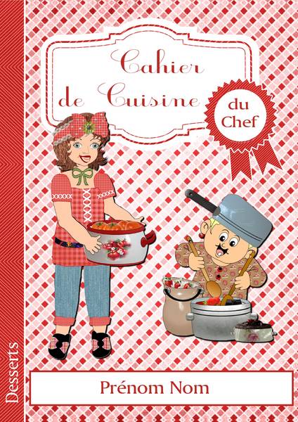 PAGE DE GARDE DU CAHIER DE CUISINE DU CHEF