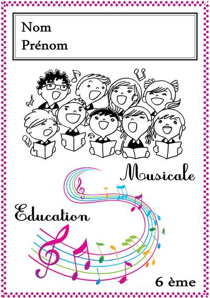 PAGE DE GARDE - EDUCATION MUSICALE - 6 EME