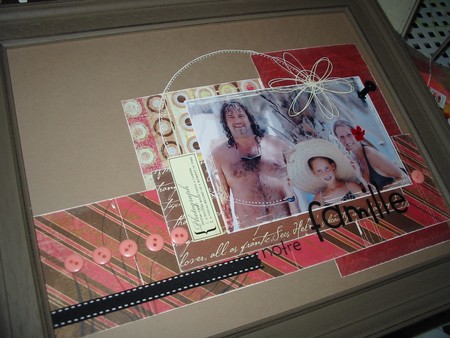 page encadrée pour nos amis