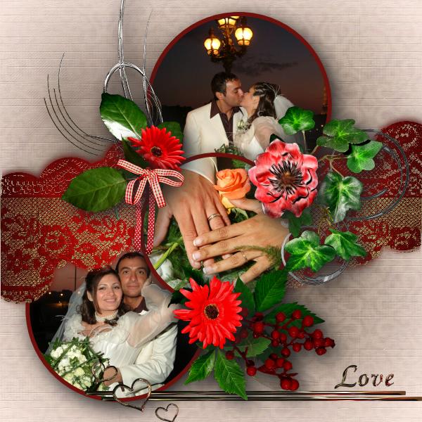 Page faite avec le template pack 29-4 de Desclics, kit &quot;Sweet love&quo