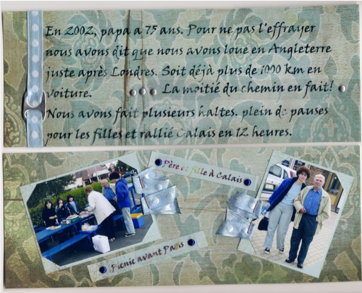 pages 2 (texte) et 3 (photos) album écosse