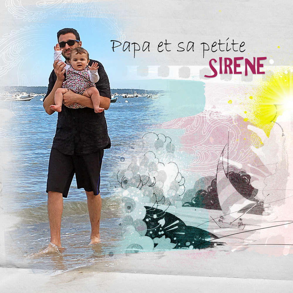 Papa et sa petite sirène