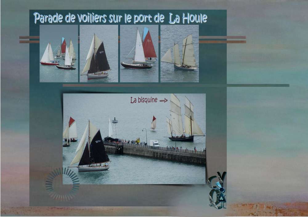 Parade de voiliers à Cancale