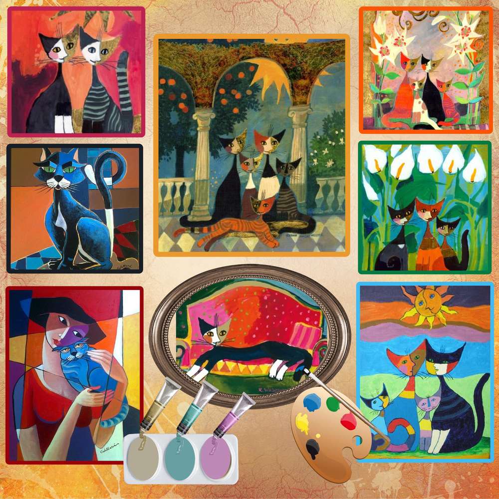 peinture abstraite chatoillante