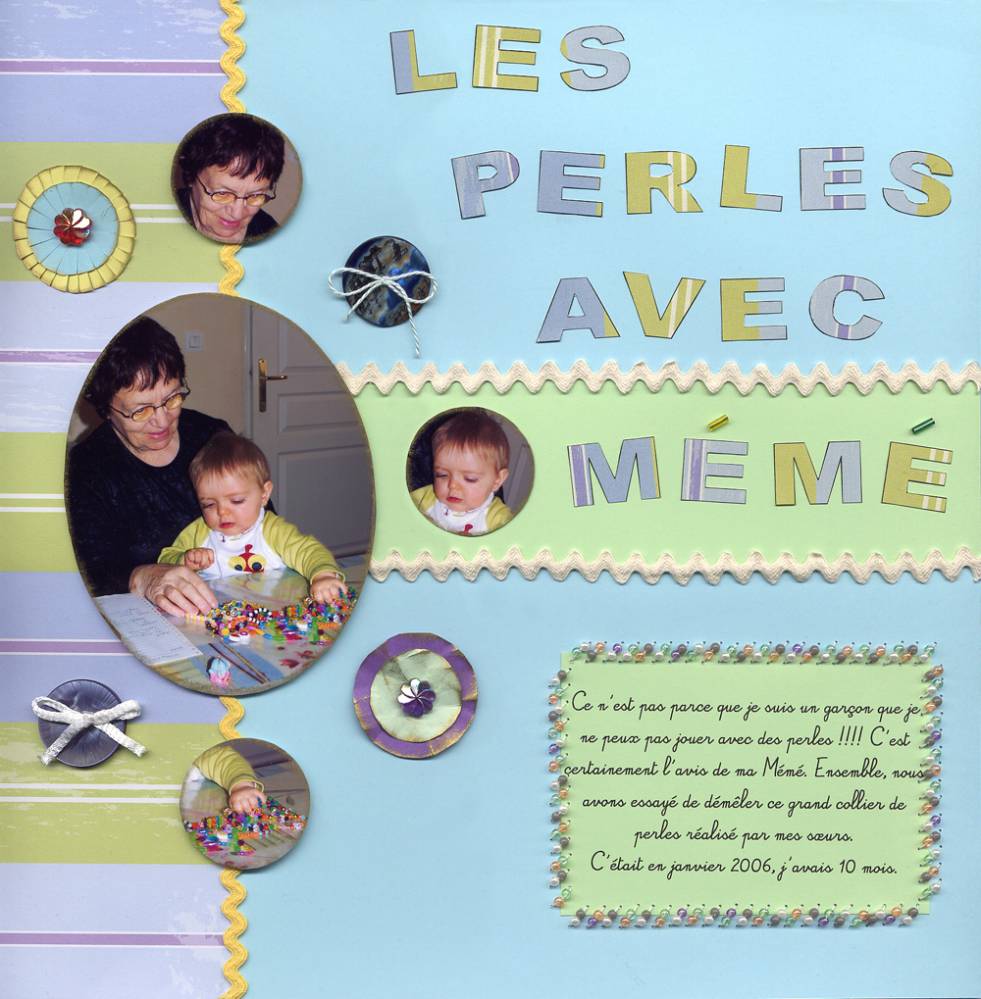 Perles avec Mémé