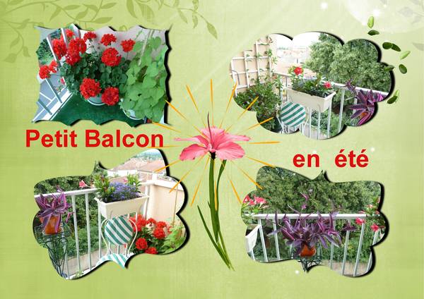 petit balcon en été