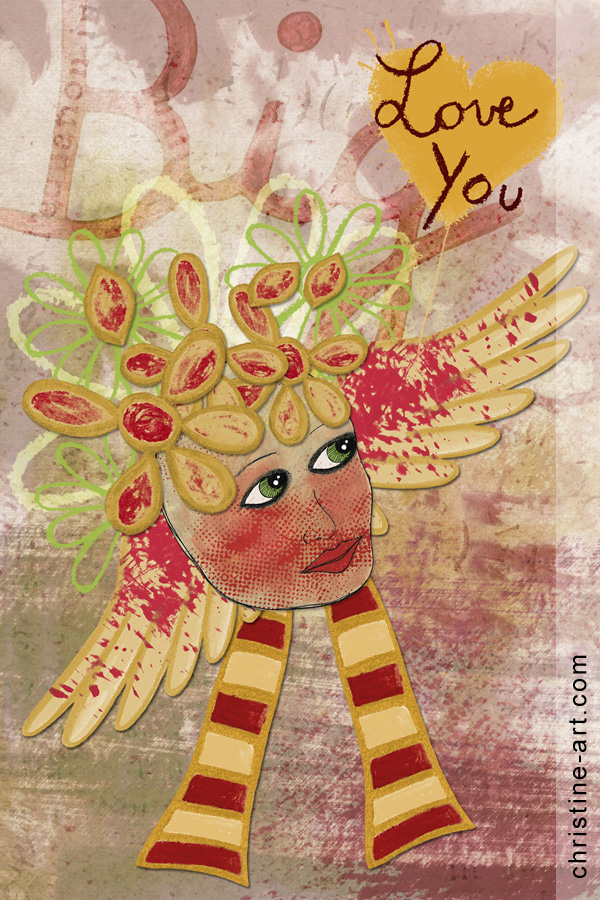 Petite carte pour la saint valentin