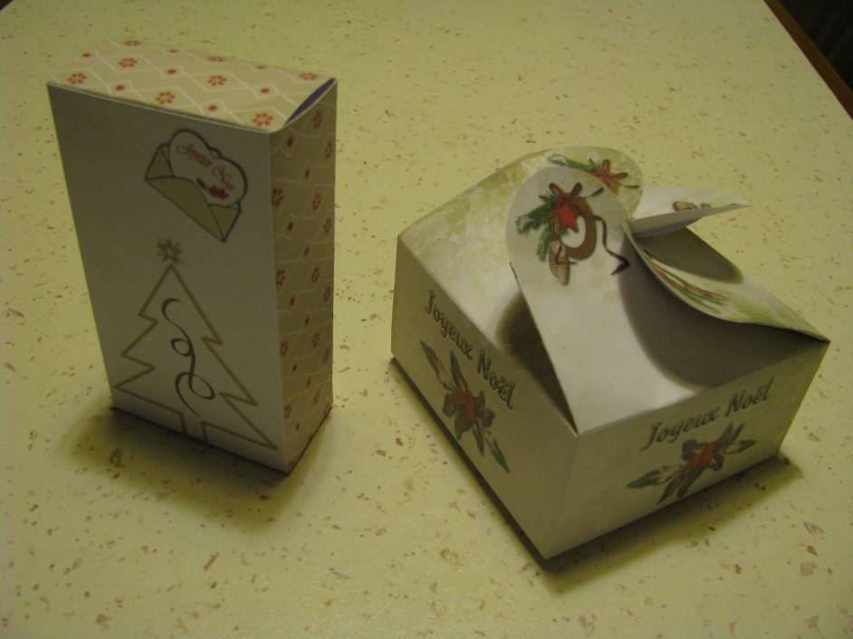 petites boites de Noël