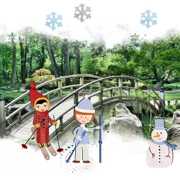 PHOTO D'ETE-DECORATIONS D'HIVER--ANACHRONISME