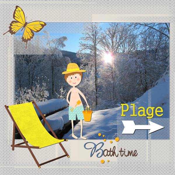 PHOTO D'HIVER - DECORATIONS D'ETE - ANACHRONISME