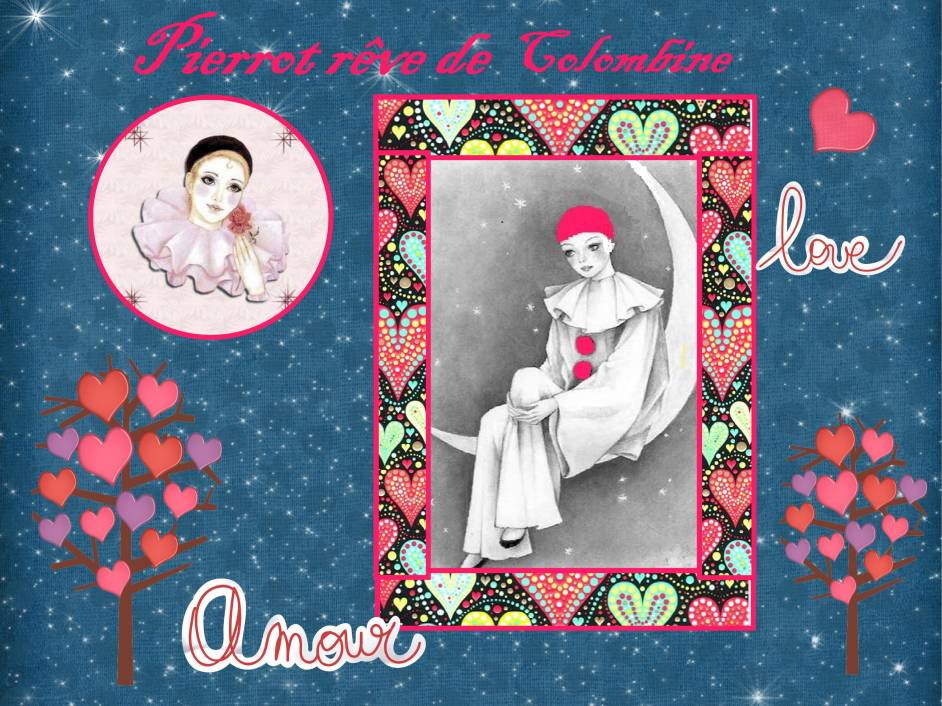 Pierrot rêve de Colombine (défi Moyson )