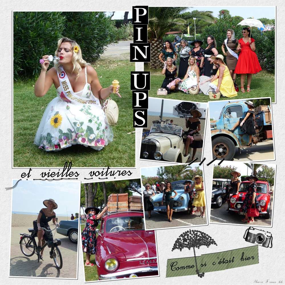PIN UPS ET VIELLES VOITURES