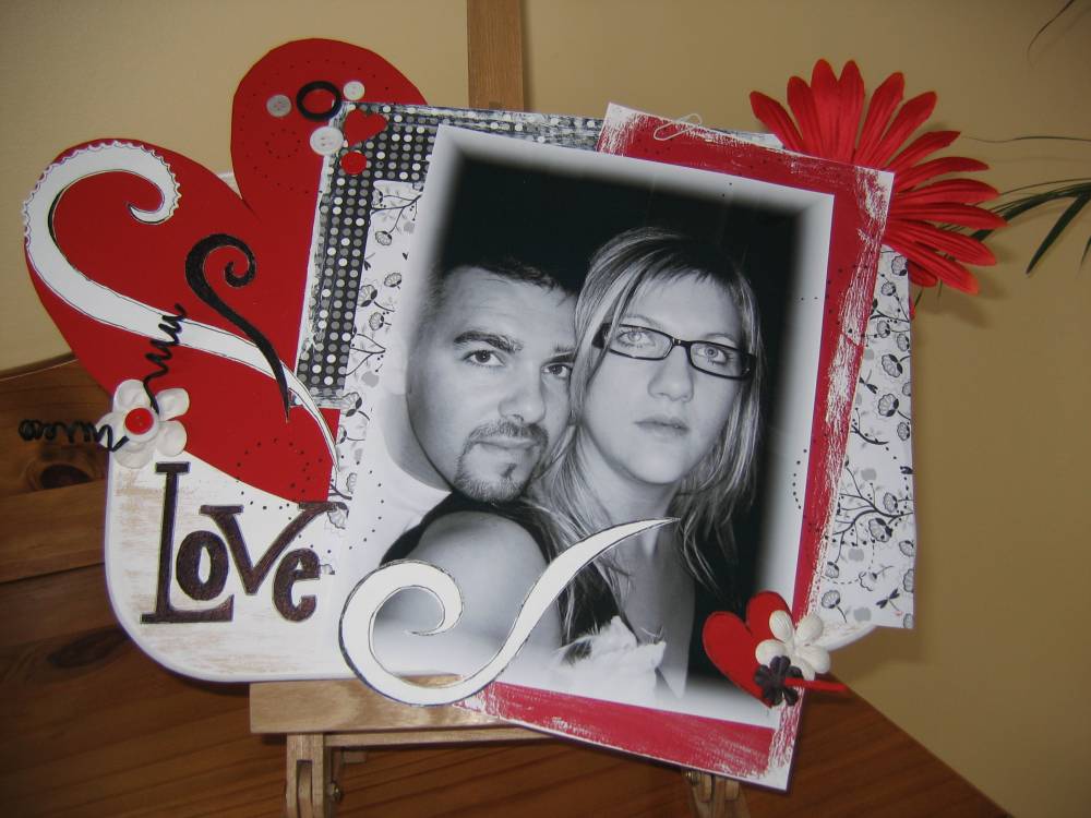 Planche a découper alterée   "LOVE"