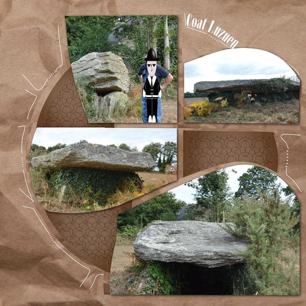 PONT AVEN - allée couverte de Coat Luzuen