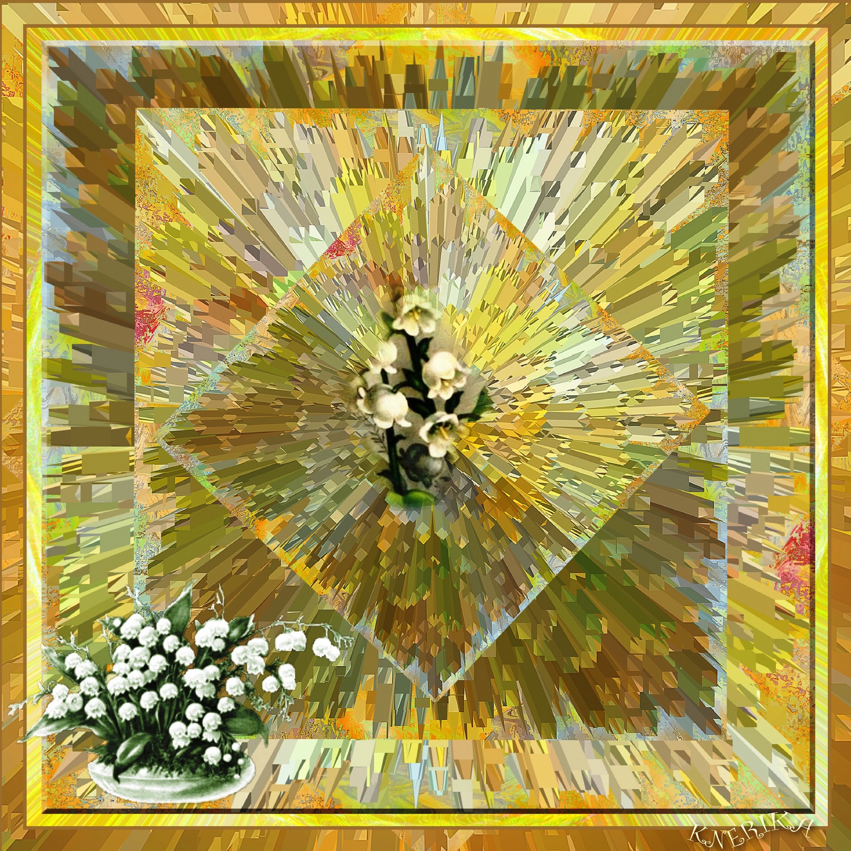 Porte bonheur et jeu de couleurs, Anne Marie jpg