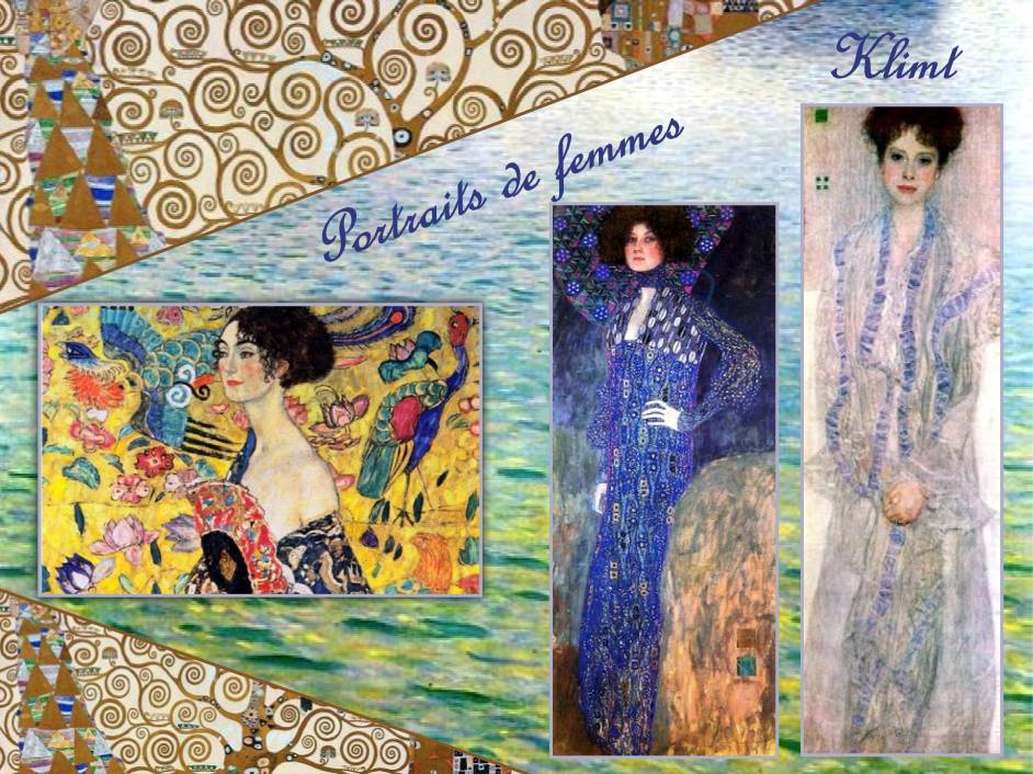 portraits de femmes(Klimt )