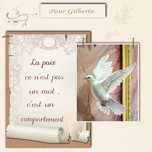 Pour  Gilberte