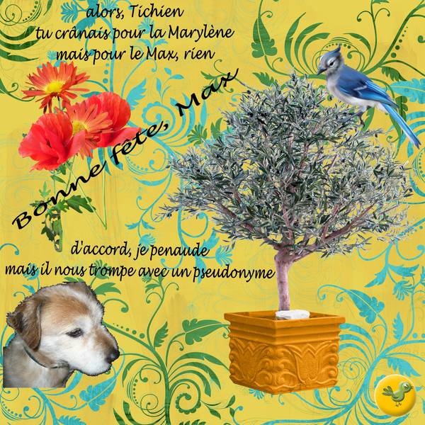 pour la fête de Max