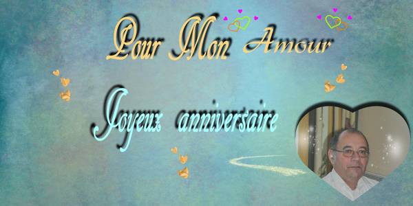 pour  l'anniversaire de mon mari