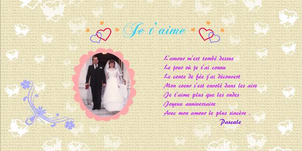 pour  l'anniversaire de mon mari