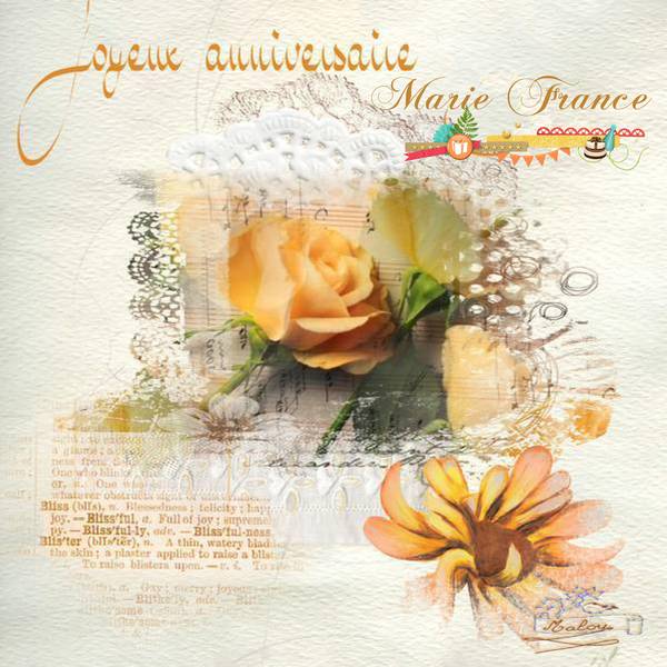 Pour Marie France...