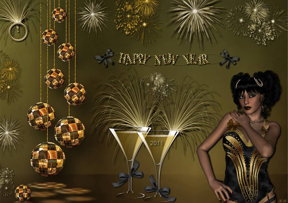 POUR MES AMIES !!!! BONNE ANNEE 2011