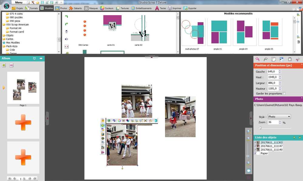 Problèmes Studio Scrap