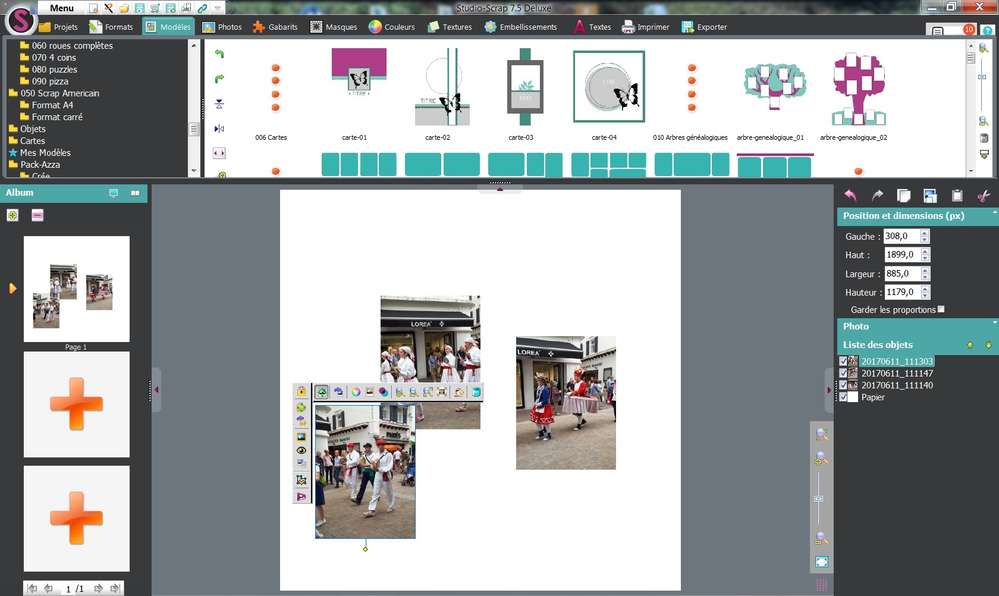 Problèmes Studio Scrap