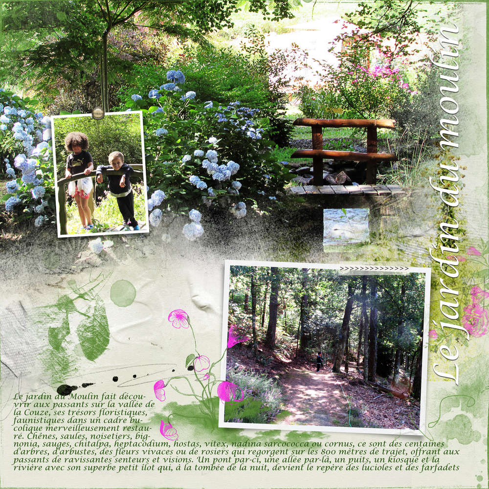 Promenade au jardin du moulin Limousin